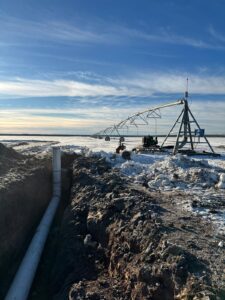 Irrigation Pivot Setup by Neudorf Irrigation in La Crete Northern Alberta