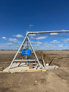 Irrigation Pivot Setup by Neudorf Irrigation in La Crete Northern Alberta
