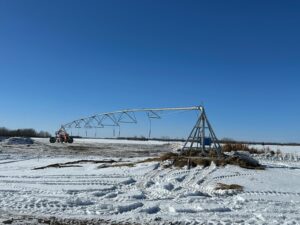 Irrigation Pivot Setup by Neudorf Irrigation in La Crete Northern Alberta
