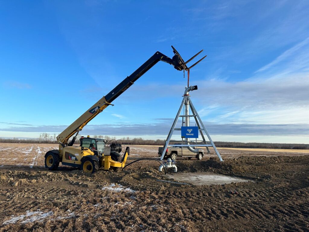 Irrigation Pivot Setup by Neudorf Irrigation in La Crete Northern Alberta