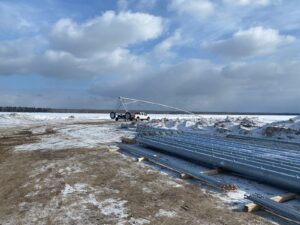 Irrigation Pivot Setup by Neudorf Irrigation in La Crete Northern Alberta