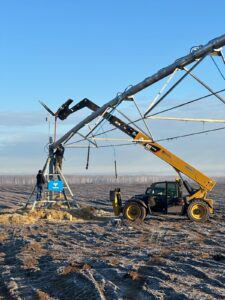 Irrigation Pivot Setup by Neudorf Irrigation in La Crete Northern Alberta