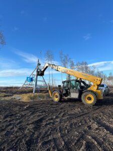 Irrigation Pivot Setup by Neudorf Irrigation in La Crete Northern Alberta