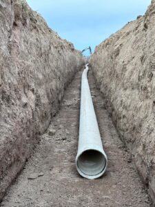 Irrigation Pipe Install by Neudorf Irrigation in La Crete Northern Alberta