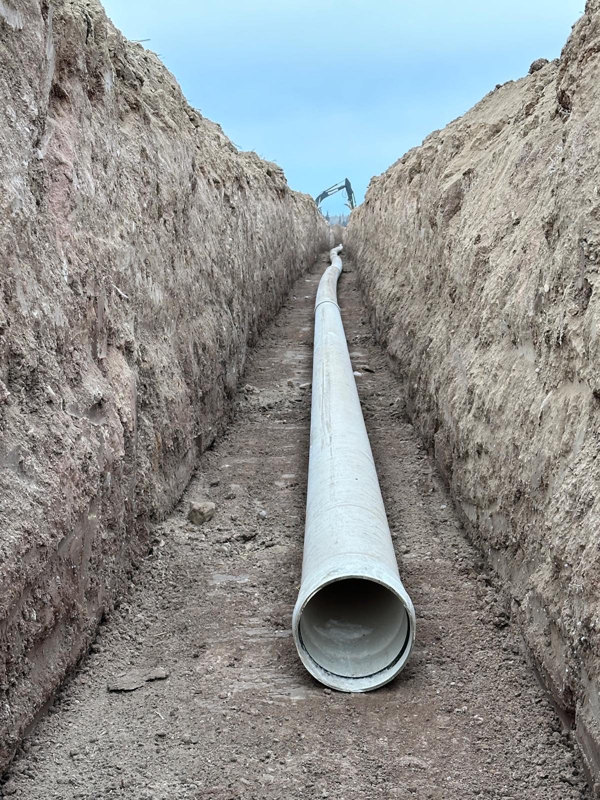 Irrigation Pipe Install by Neudorf Irrigation in La Crete Northern Alberta