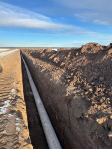 Irrigation Pipe Install by Neudorf Irrigation in La Crete Northern Alberta