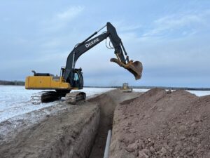 Irrigation Pipe Install by Neudorf Irrigation in La Crete Northern Alberta