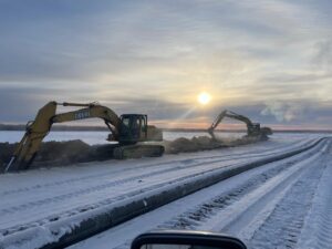 Irrigation Pipe Install by Neudorf Irrigation in La Crete Northern Alberta