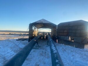 Irrigation Pipe Install by Neudorf Irrigation in La Crete Northern Alberta
