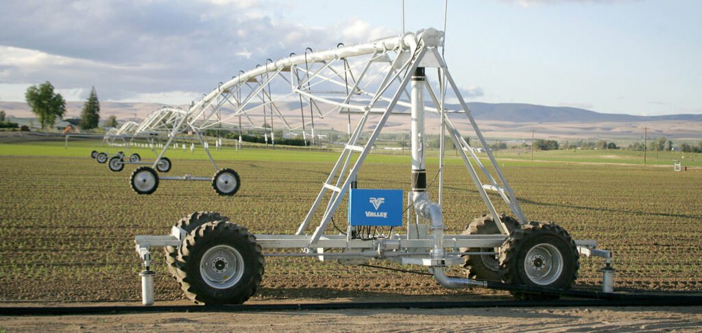 Valley GPS Guidance Valley Irrigation in northern Alberta Canada neudorf Irrigation